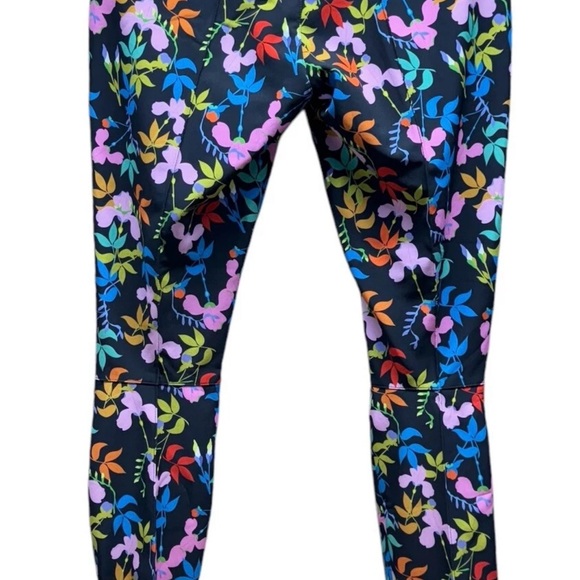 Roxy Rowley Multicolor Floral Large winter ski Pants with Zipper Details. NWT - Picture 2 of 8